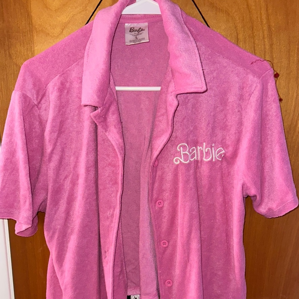 Barbie Pink Terry Cloth Shirt